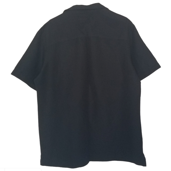 Claiborne Black Shirt Casual Button Down - Picture 2 of 3